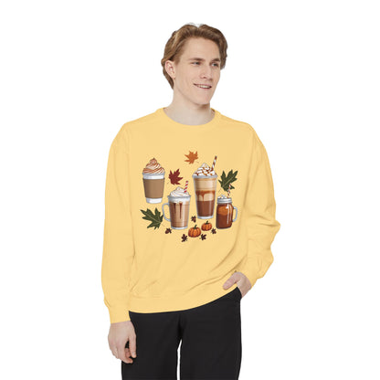 Cozy Fall Sweater featuring Seasonal Drinks | Perfect for Autumn, Coffee Lovers, Thanksgiving, Casual Wear, Gifts