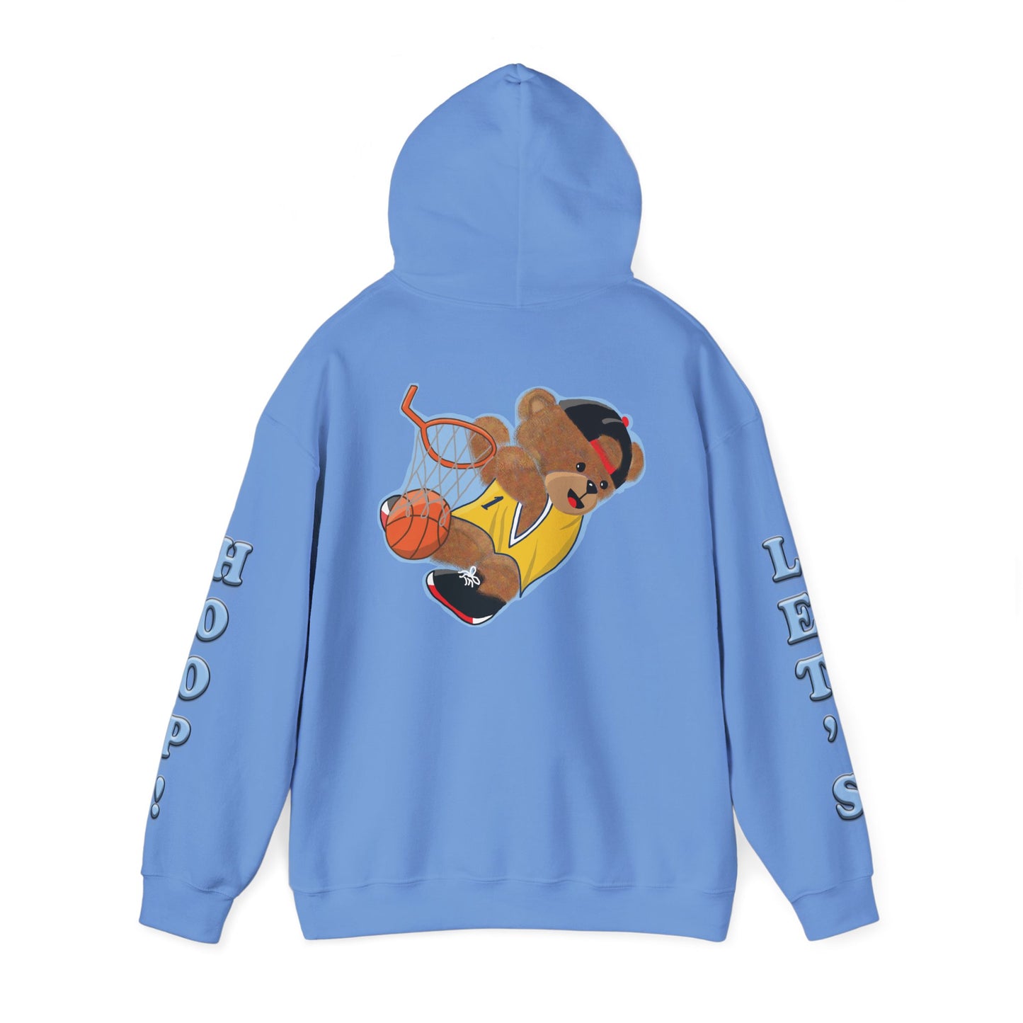 Fun Bear Basketball Hoodie, Cute Animal Apparel, Cozy Sweatshirt Gift, Sportswear for Kids & Adults, Streetwear Style