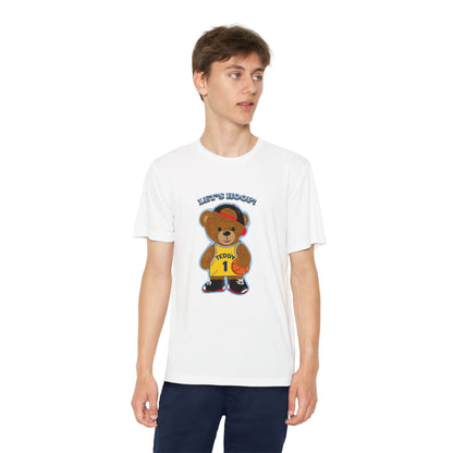 Youth Basketball Bear Tee, Fun Graphic Shirt, Kids Sports Apparel, Birthday Gift, Back to School Outfit, Teddy Bear Design