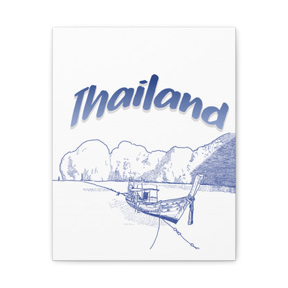 Thailand Matte Canvas Wall Art, Coastal Decor, Travel Wall Art, Home Decoration, Gift for Travelers, Ocean Themed Art