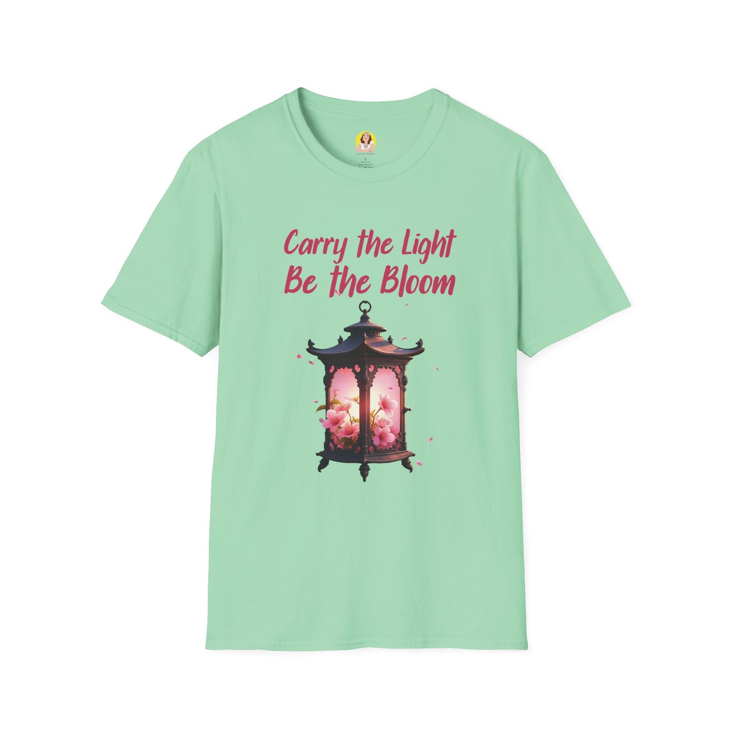 Inspirational Graphic T-Shirt - "Carry the Light, Be the Bloom" - Motivational Apparel for Everyday Wear, Gift for Friends, Self-Care [...]