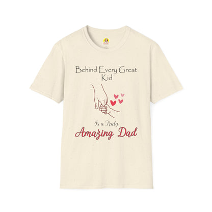Amazing Dad Unisex Softstyle T-Shirt - Perfect for Father’s Day, Birthday Gift, Casual Wear, Family Gatherings, Gift for Dads