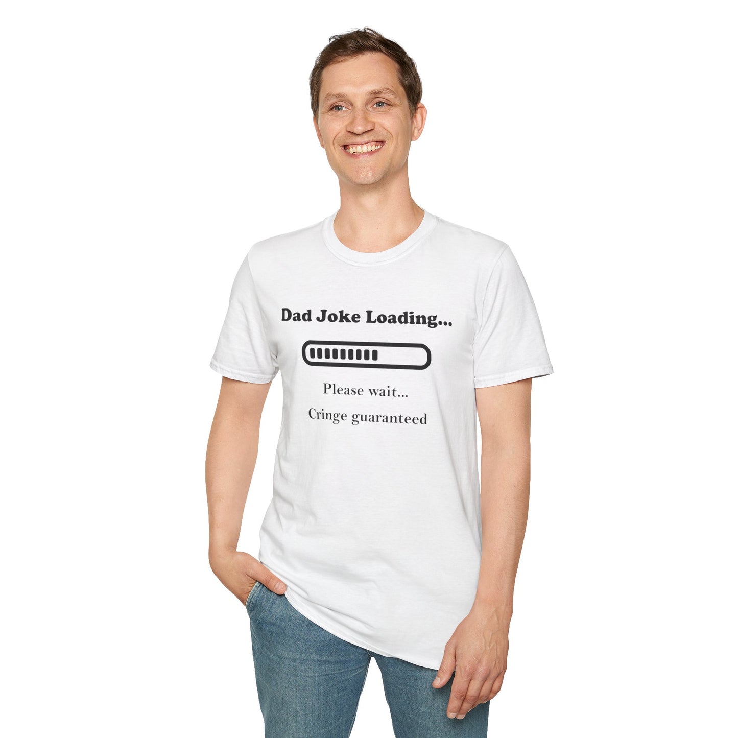 Dad Joke Loading Unisex Softstyle T-Shirt, Funny Gift for Dads, Father's Day Tee, Humor Apparel, Casual Wear