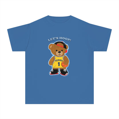 Youth Tee - Basketball Teddy Bear Design