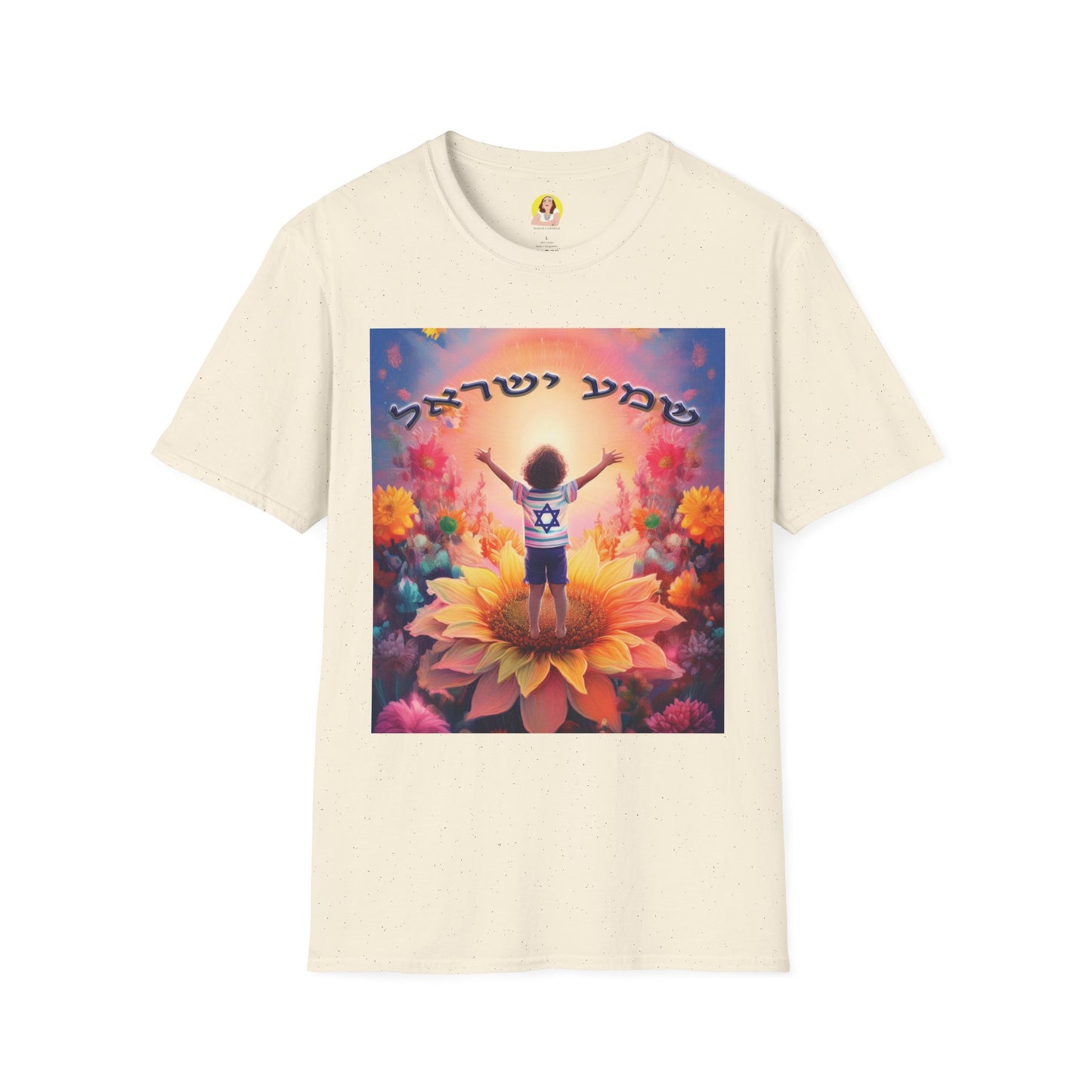 Vibrant Floral Inspirational T-Shirt, Unisex Softstyle Tee, Motivational Gift, Spiritual Apparel, Perfect for Celebrations