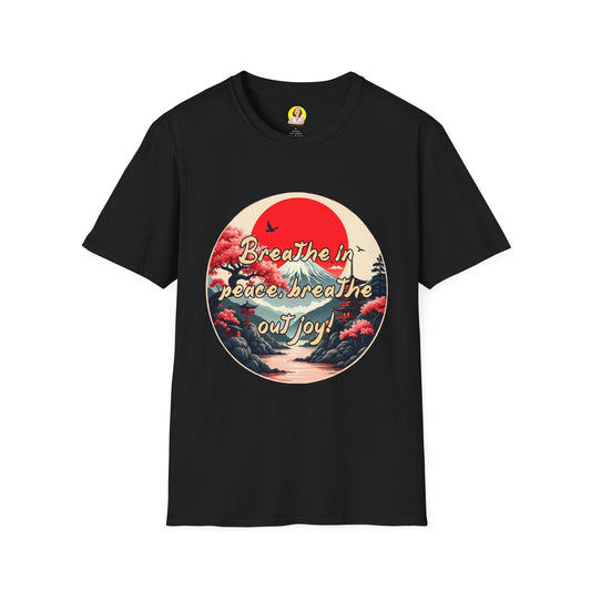 Japanese Landscape Unisex T-Shirt, Softstyle Tee, Nature Lover Gift, Boho Fashion, Summer Outfit, Casual Wear, Outdoor Adventure
