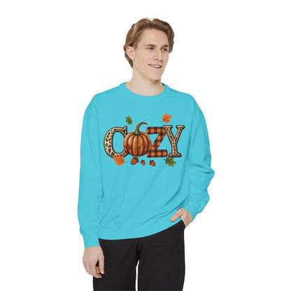 Cozy Pumpkin Sweatshirt, Fall Fashion, Unisex Sweatshirt, Autumn Apparel, Gift for Her, Thanksgiving Sweatshirt