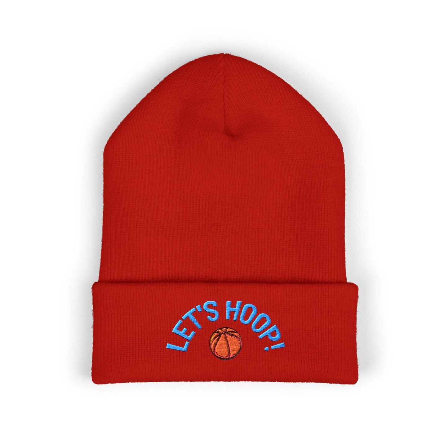 Basketball Cuffed Beanie, Playful Winter Hat, Sports Enthusiast Gift, Cozy Beanie for Players, Holiday Accessory