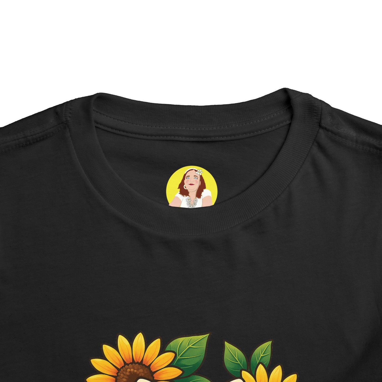 Cute Cat Graphic Toddler Tee, Kids Shirt, Summer Outfit, Gift for Toddlers, Floral Tee, Funny Baby Clothes