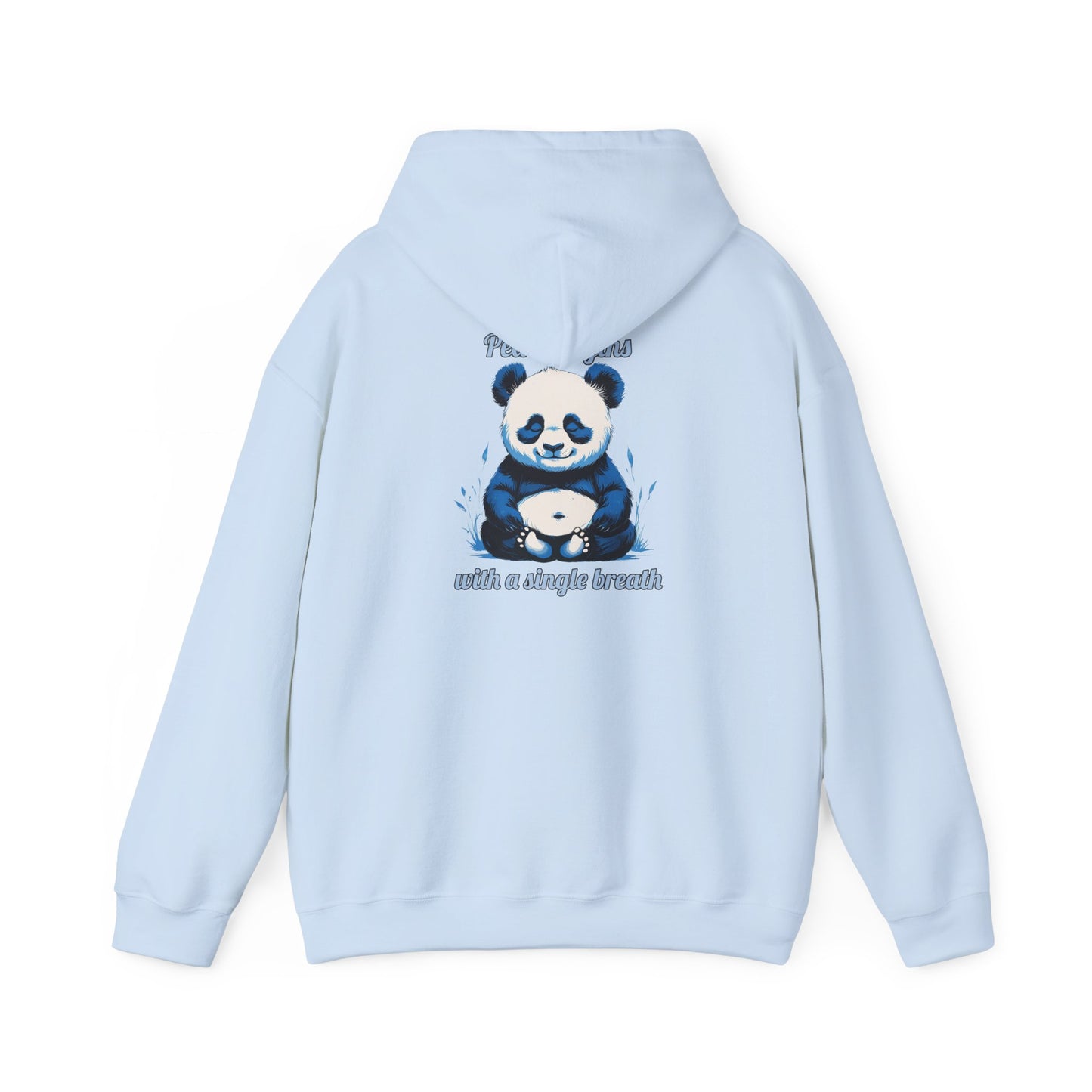 Calming Panda Hooded Sweatshirt - Unisex Cozy Hoodie for Relaxation, Gift for Animal Lovers, Unique Sweatshirt for Mindfulness, Casual Wear