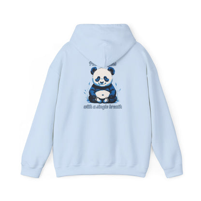 Calming Panda Hooded Sweatshirt - Unisex Cozy Hoodie for Relaxation, Gift for Animal Lovers, Unique Sweatshirt for Mindfulness, Casual Wear