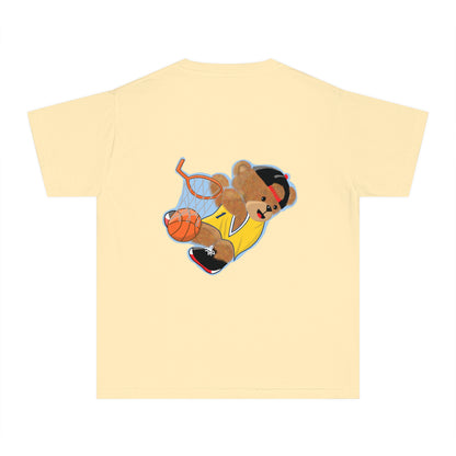 Youth Tee - Basketball Teddy Bear Design