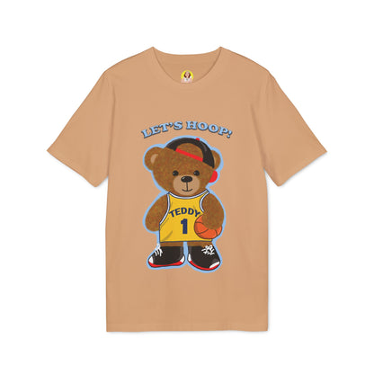 Unisex Basketball Bear Graphic T-shirt, Fun Sports Tee, Perfect for Kids & Teens, Gift for Sports Lovers, Cute Casual Wear