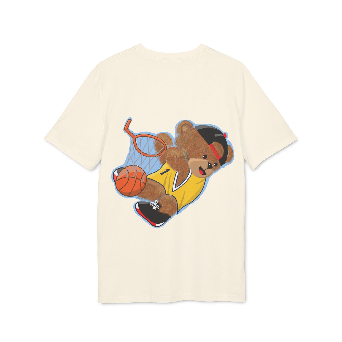 Unisex Basketball Bear Graphic T-shirt, Fun Sports Tee, Perfect for Kids & Teens, Gift for Sports Lovers, Cute Casual Wear