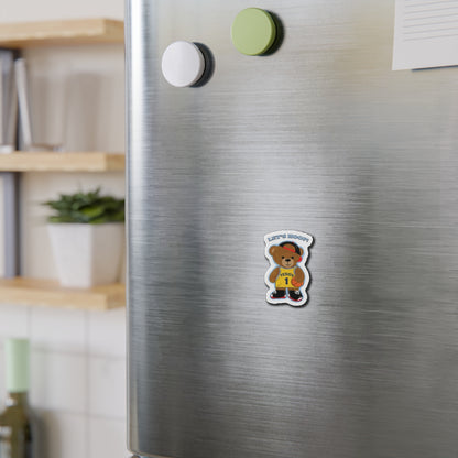 Basketball Teddy Bear Magnets, Fun Sports Decor, Unique Gift for Kids, Playful Fridge Decorations, Cute Room Accessories