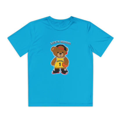 Youth Basketball Bear Tee, Fun Graphic Shirt, Kids Sports Apparel, Birthday Gift, Back to School Outfit, Teddy Bear Design