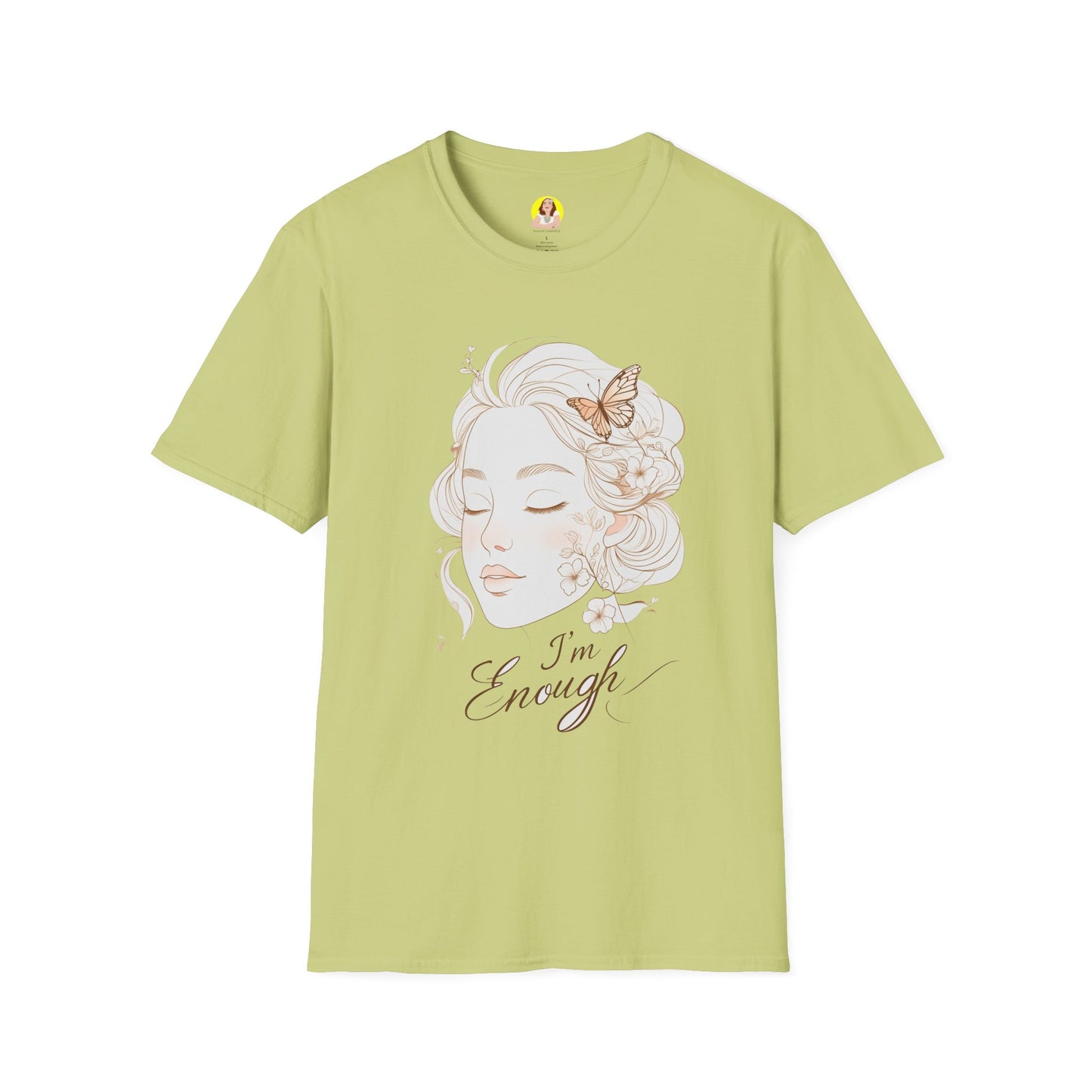 Empowering I'm Enough T-Shirt, Unisex Softstyle Tee, Self-Love Gift, Affirmation Apparel, Everyday Comfort Wear