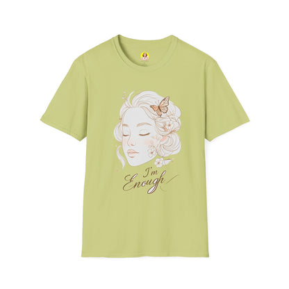 Empowering I'm Enough T-Shirt, Unisex Softstyle Tee, Self-Love Gift, Affirmation Apparel, Everyday Comfort Wear