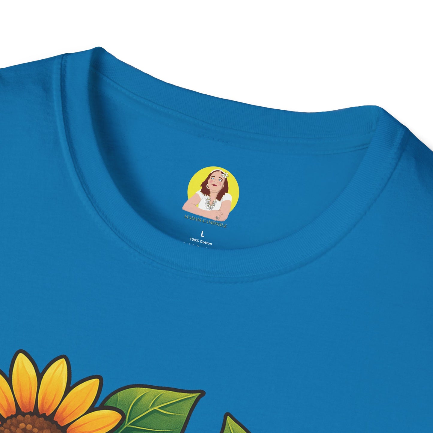 Cute Cat Floral T-Shirt | Softstyle Tee for Cat Lovers, Gifts for Her, Casual Wear, Birthday Present, Spring Fashion
