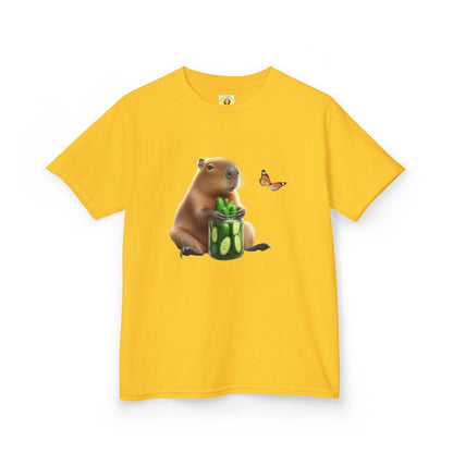 Kids Tee - Capibara and Cucumber Jar Design