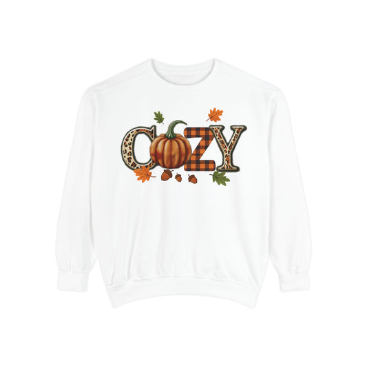 Cozy Pumpkin Sweatshirt, Fall Fashion, Unisex Sweatshirt, Autumn Apparel, Gift for Her, Thanksgiving Sweatshirt