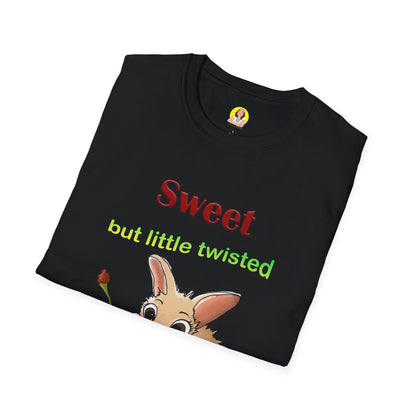 Cute Bunny with Cherry Unisex Softstyle T-Shirt - Perfect for Animal Lovers