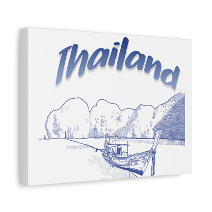 Thailand Matte Canvas Wall Art, Coastal Decor, Travel Wall Art, Home Decoration, Gift for Travelers, Ocean Themed Art