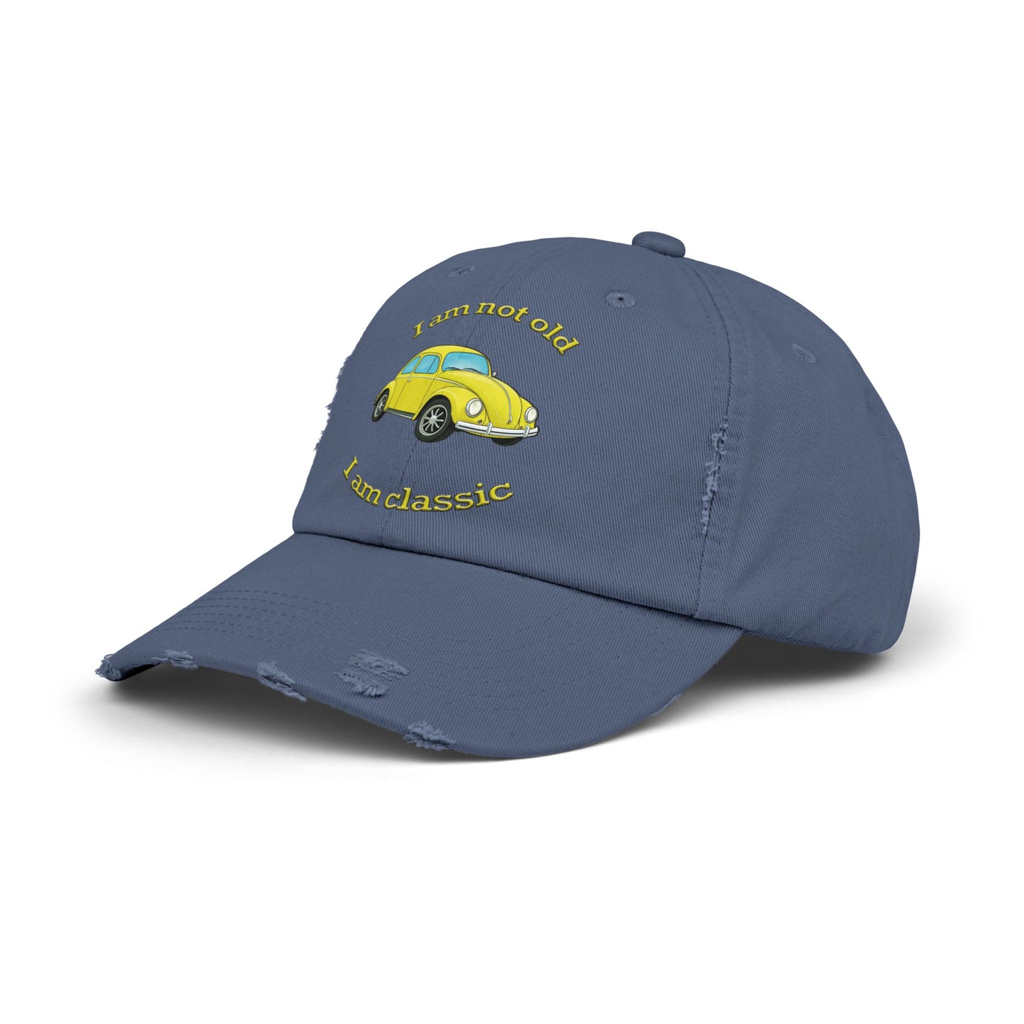 Vintage Car Themed Distressed Cap, Classic Car Lover Gift, Unisex Accessory, Birthday Gift, Casual Style Hat, Funny Quote Cap