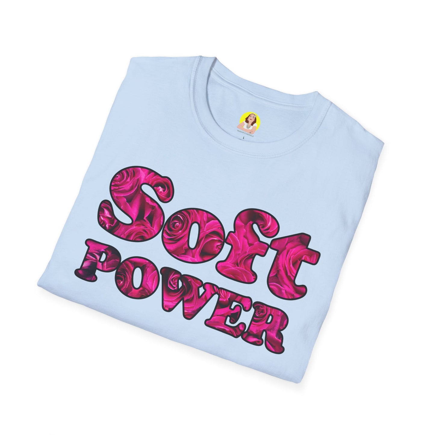 Unisex Softstyle T-Shirt - Soft Power, Casual Tee, Feminist Shirt, Summer Wear, Gift for Her