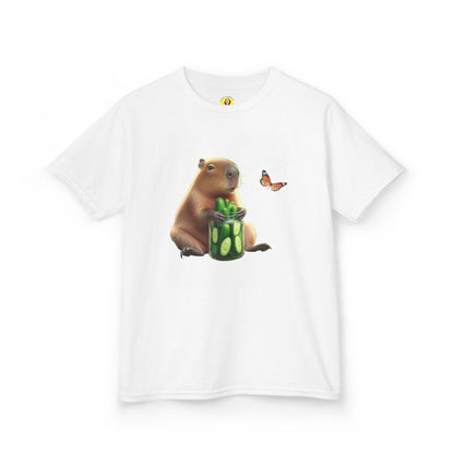Kids Tee - Capibara and Cucumber Jar Design
