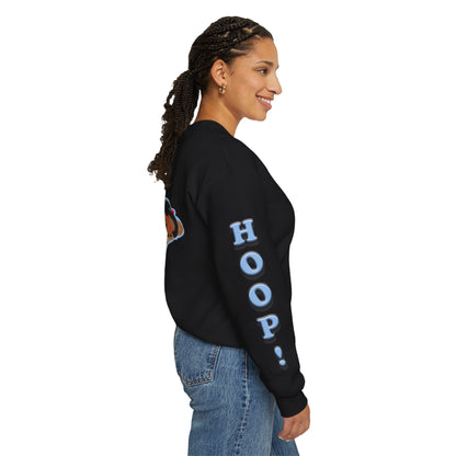 Basketball Teddy Bear Sweatshirt, Cute Athleisure, Kid's Fashion, Sports Gift, Cozy Unisex Crewneck