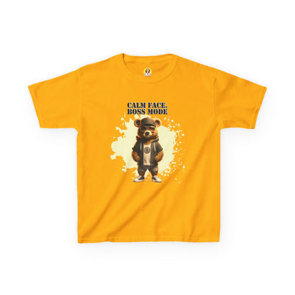 Kids Boss Mode Tee, Cute Kids T-Shirt, Fun Gift for Boys, Colorful Cotton Tee, Playful Apparel for Kids, Birthday Gift Idea