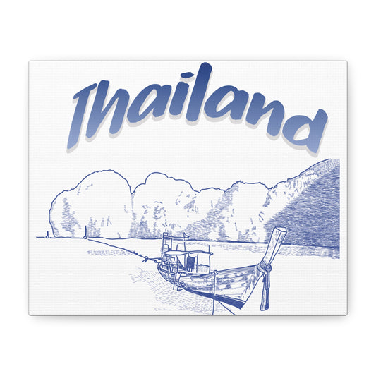 Thailand Matte Canvas Wall Art, Coastal Decor, Travel Wall Art, Home Decoration, Gift for Travelers, Ocean Themed Art