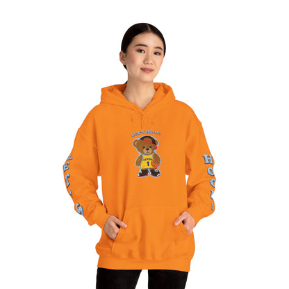 Fun Bear Basketball Hoodie, Cute Animal Apparel, Cozy Sweatshirt Gift, Sportswear for Kids & Adults, Streetwear Style