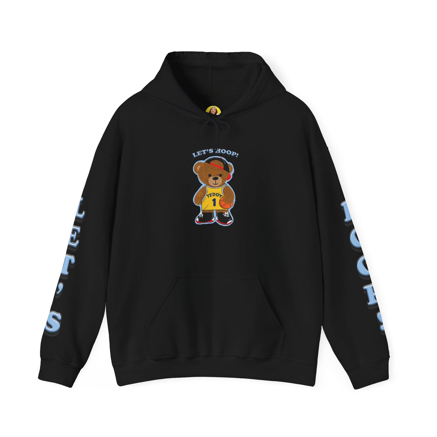 Fun Bear Basketball Hoodie, Cute Animal Apparel, Cozy Sweatshirt Gift, Sportswear for Kids & Adults, Streetwear Style