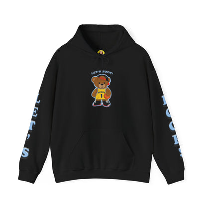 Fun Bear Basketball Hoodie, Cute Animal Apparel, Cozy Sweatshirt Gift, Sportswear for Kids & Adults, Streetwear Style