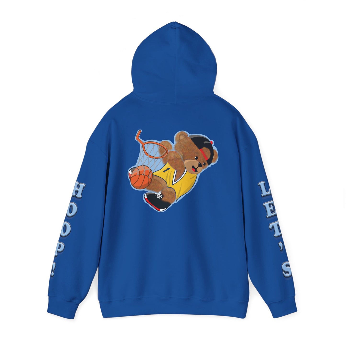 Fun Bear Basketball Hoodie, Cute Animal Apparel, Cozy Sweatshirt Gift, Sportswear for Kids & Adults, Streetwear Style