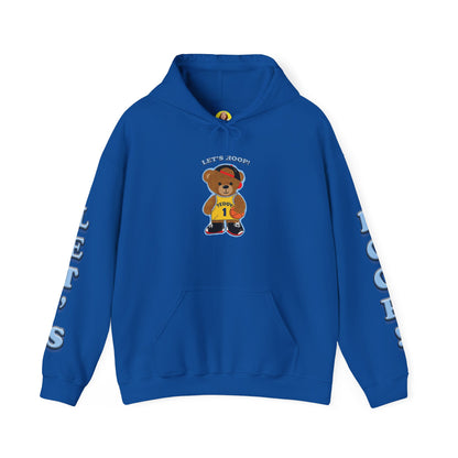 Fun Bear Basketball Hoodie, Cute Animal Apparel, Cozy Sweatshirt Gift, Sportswear for Kids & Adults, Streetwear Style