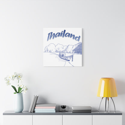 Thailand Matte Canvas Wall Art, Coastal Decor, Travel Wall Art, Home Decoration, Gift for Travelers, Ocean Themed Art