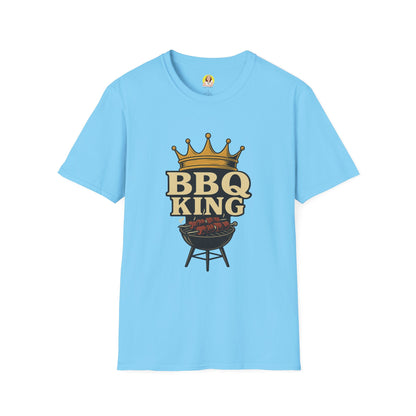 BBQ King T-Shirt - Unisex Softstyle Tee, Perfect for Grilling Season, Father's Day Gift, Backyard BBQs, Cookouts, Summer Fun