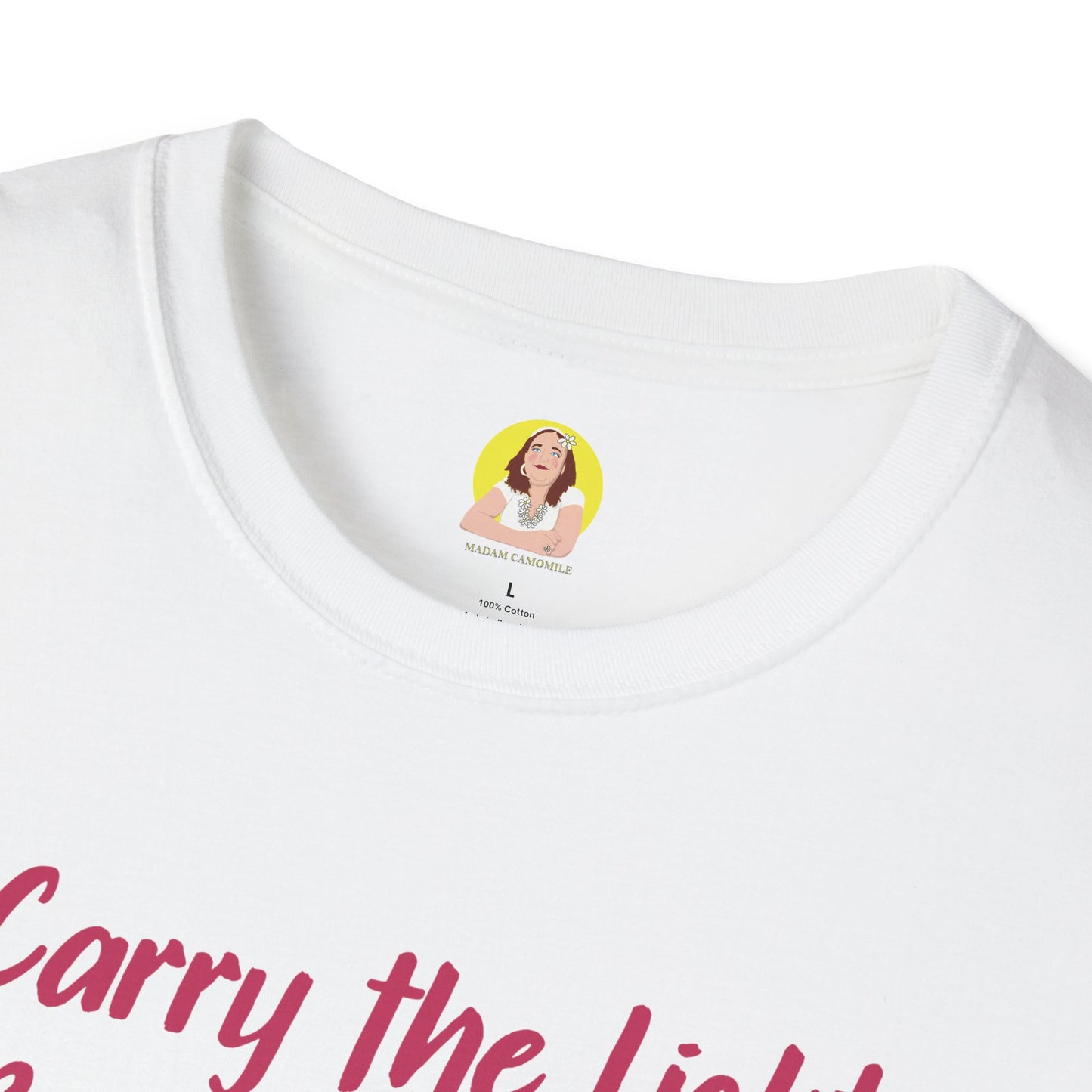 Inspirational Graphic T-Shirt - "Carry the Light, Be the Bloom" - Motivational Apparel for Everyday Wear, Gift for Friends, Self-Care [...]