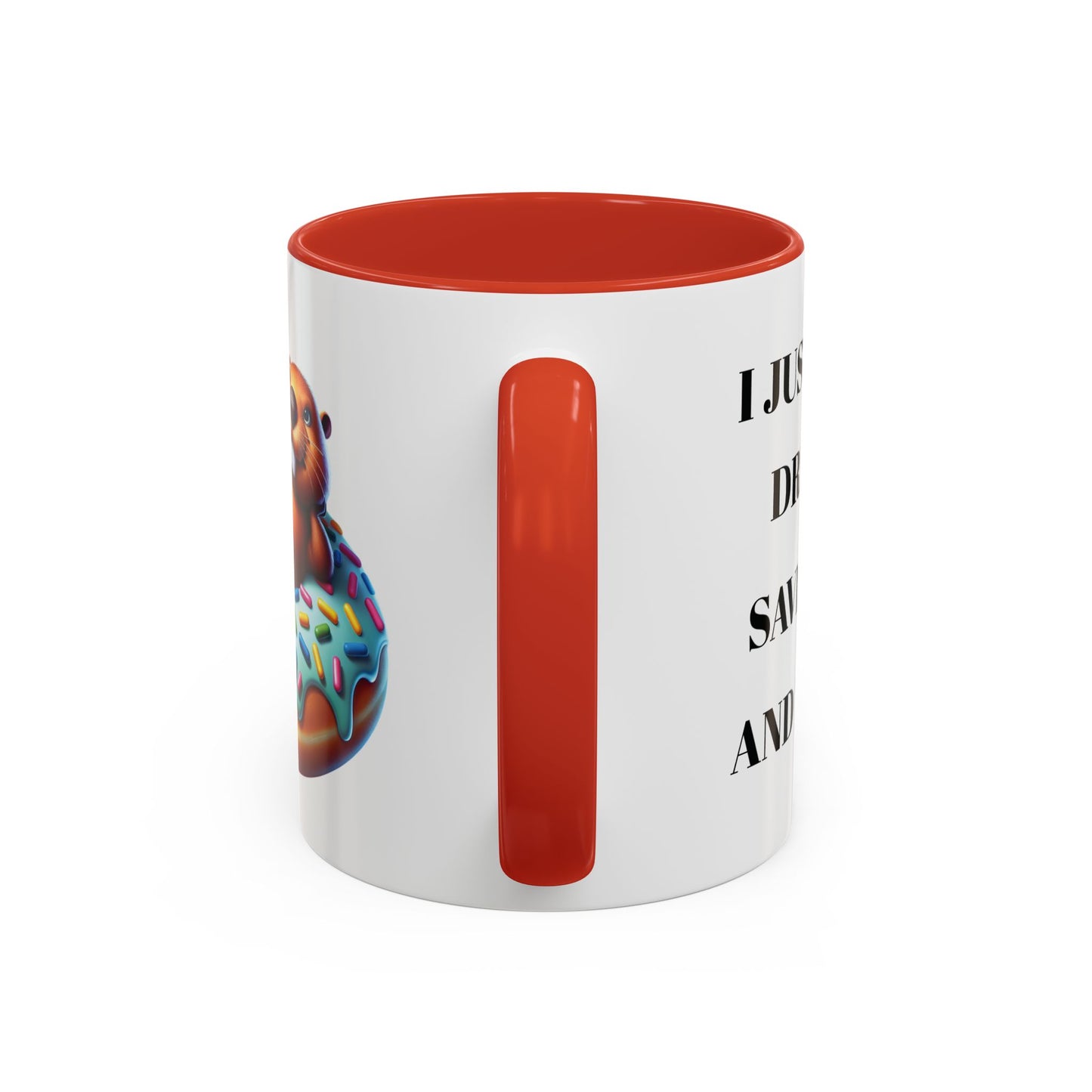 Cute Beaver Donut Coffee Mug - Fun Gift for Animal Lovers