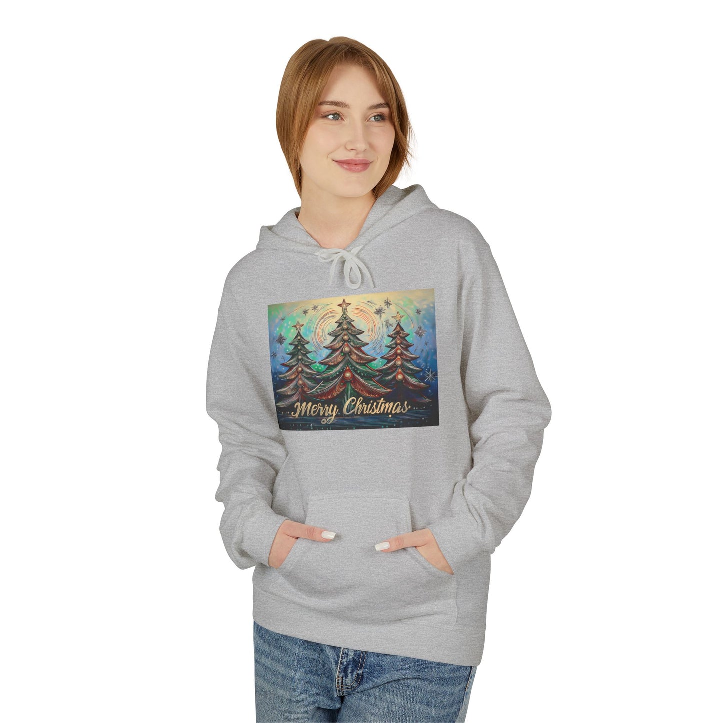 Cozy Christmas Hoodie, Unisex Holiday Sweatshirt, Fleece Pullover for Winter Gifting, Merry Christmas Apparel, Warm Festive Wear