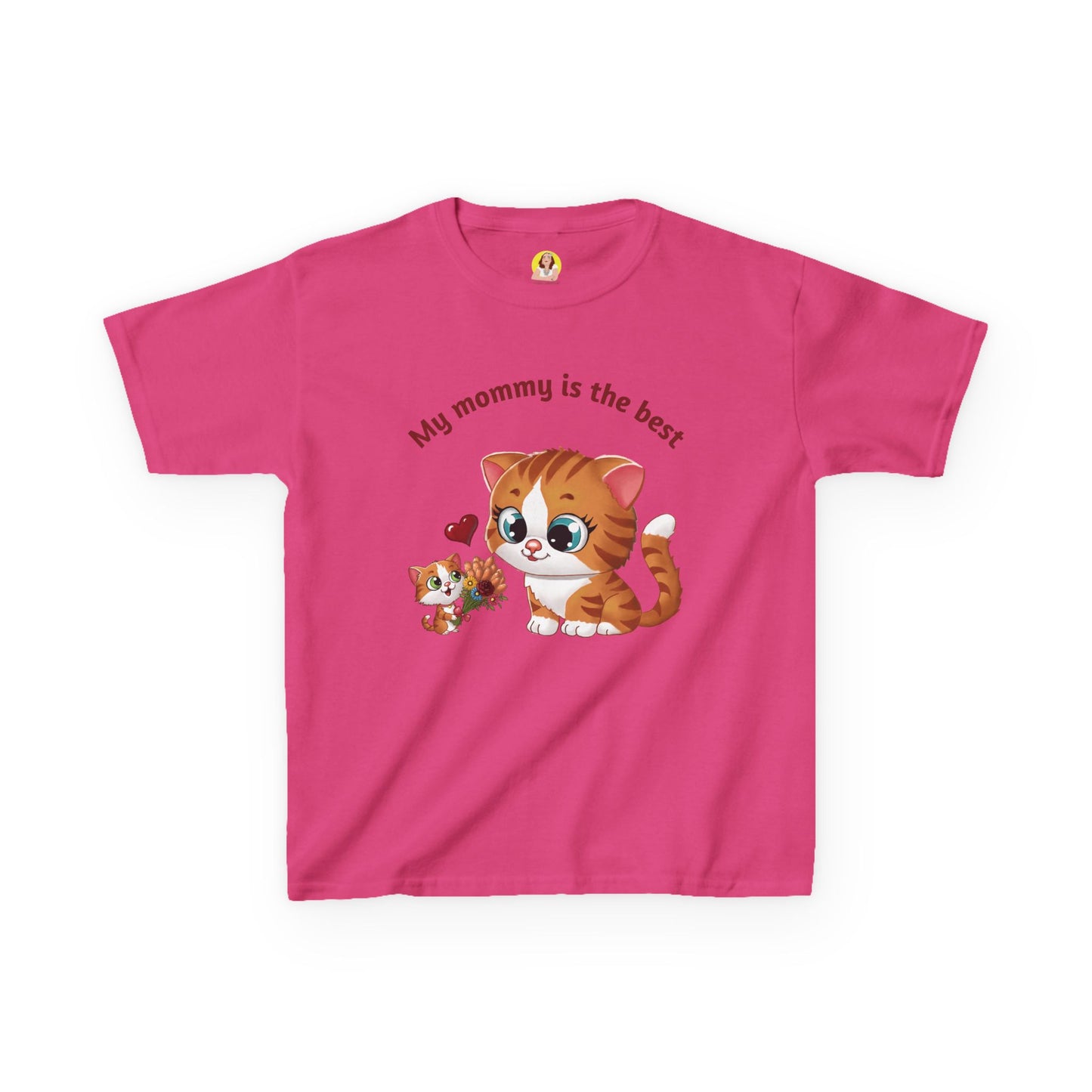 Adorable Kids T-Shirt: 'My Mommy is the Best' Cat Design, Perfect Gift for Mother's Day, Birthday, Everyday Wear, Fun Fashion, Child's Tee