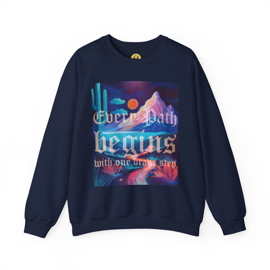 Inspirational Art Sweatshirt, Cozy Crewneck for All Seasons, Motivational Gift, Unique Statement Piece, Ideal for Everyday Wear