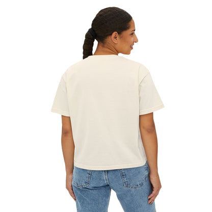 Women's Boxy Tee - Cute Cat Design, Perfect Gift for Mom