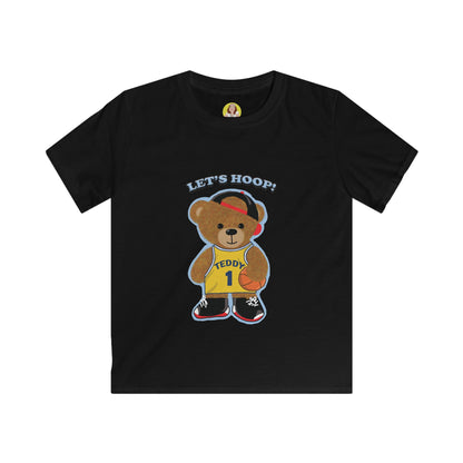 Cute Teddy Bear Basketball Tee for Kids, Fun Graphic Shirts, Summer Wear, Birthday Gift, Sports Apparel