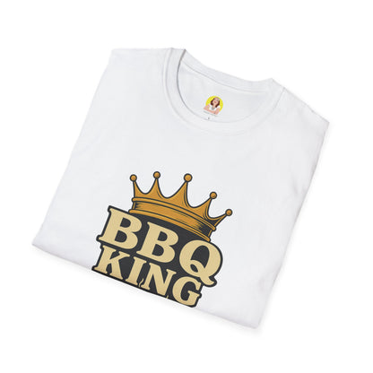 BBQ King T-Shirt - Unisex Softstyle Tee, Perfect for Grilling Season, Father's Day Gift, Backyard BBQs, Cookouts, Summer Fun