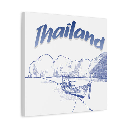 Thailand Matte Canvas Wall Art, Coastal Decor, Travel Wall Art, Home Decoration, Gift for Travelers, Ocean Themed Art