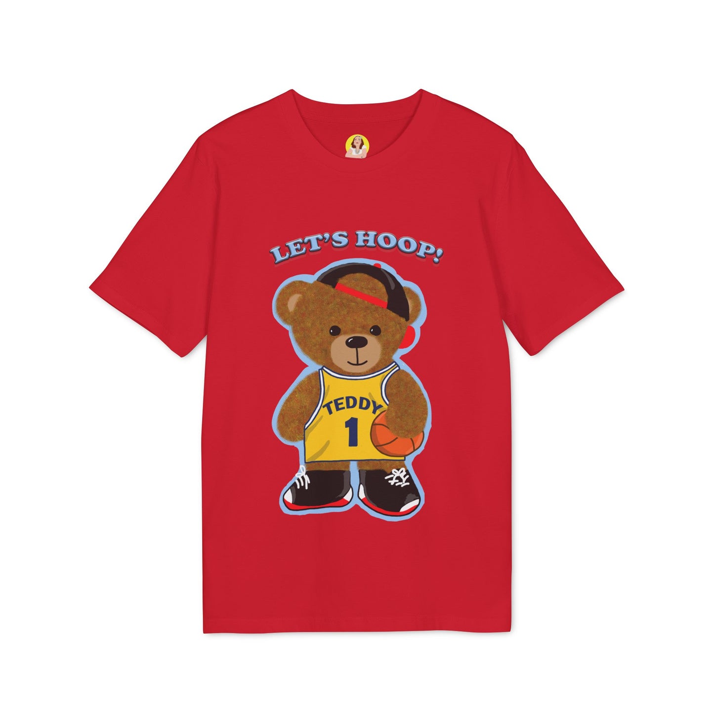 Unisex Basketball Bear Graphic T-shirt, Fun Sports Tee, Perfect for Kids & Teens, Gift for Sports Lovers, Cute Casual Wear